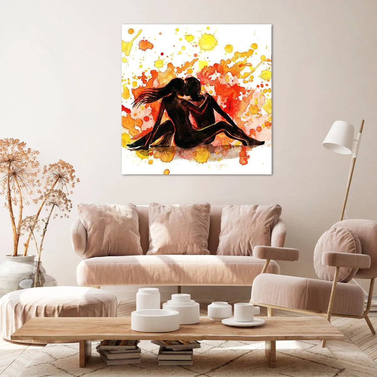 Impression sur toile - Image sur toile - Et la lumière fut - 60x60 cm