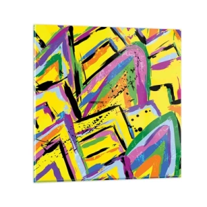 Impression sur verre - Image sur verre - Jusqu'à ce qu'il crie de joie - 30x30 cm