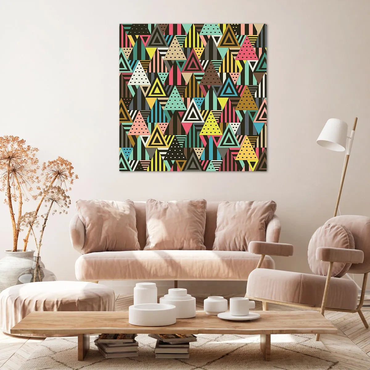 Impression sur toile - Image sur toile - En rythme de trois - 40x40 cm