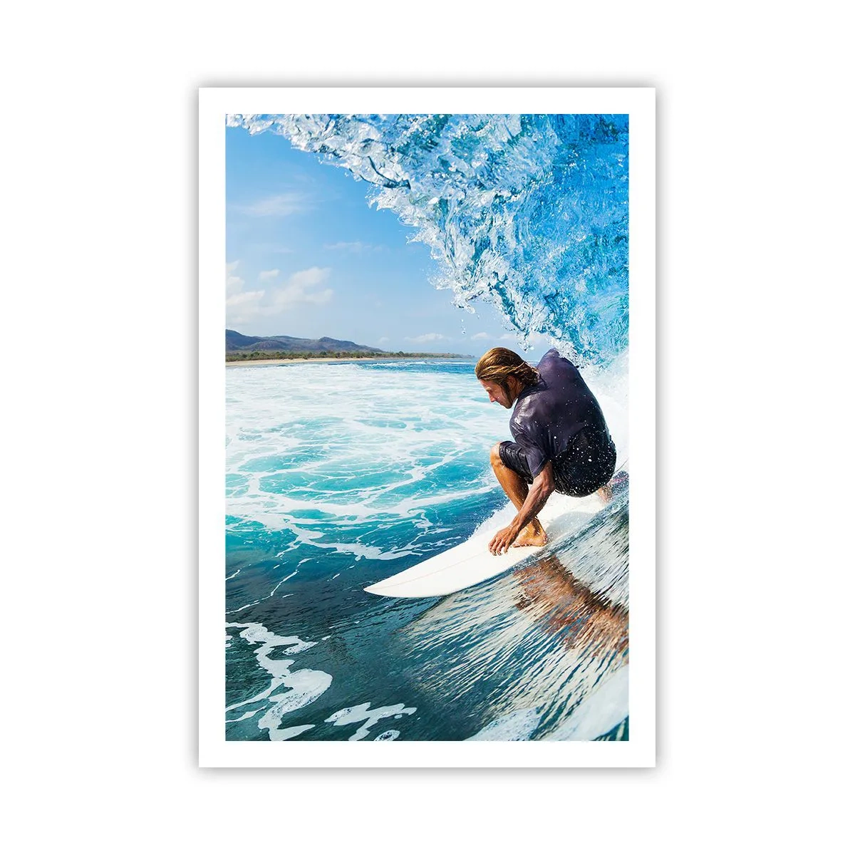 Affiche - Poster - Danse avec les vagues - 61x91 cm