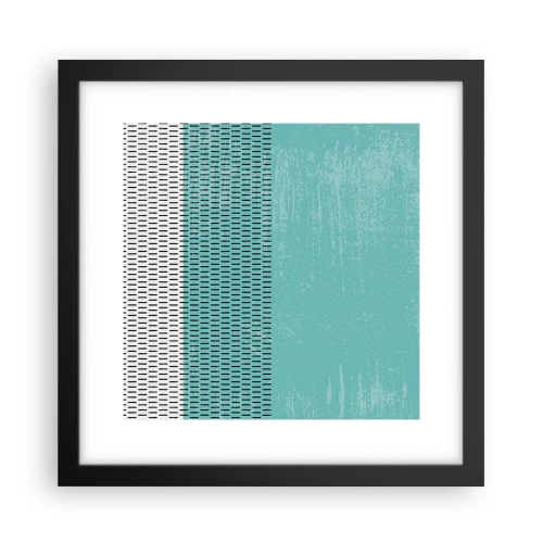 Affiche dans un cadre noir - Poster - Composition équilibrée - 30x30 cm