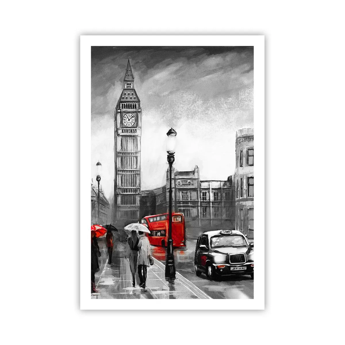 Affiche - Poster - Pas du tout une ville grise - 61x91 cm