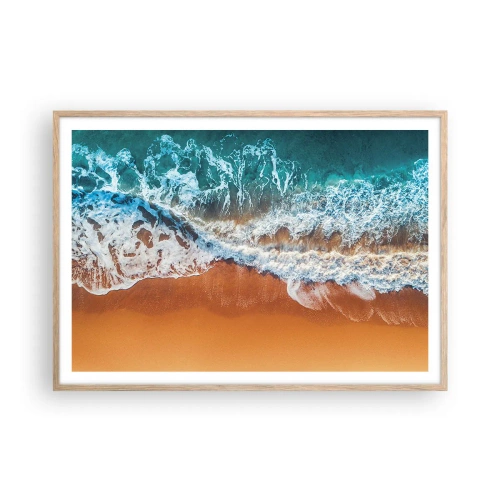 Affiche dans un chêne clair - Poster - Toujours ensemble - 100x70 cm