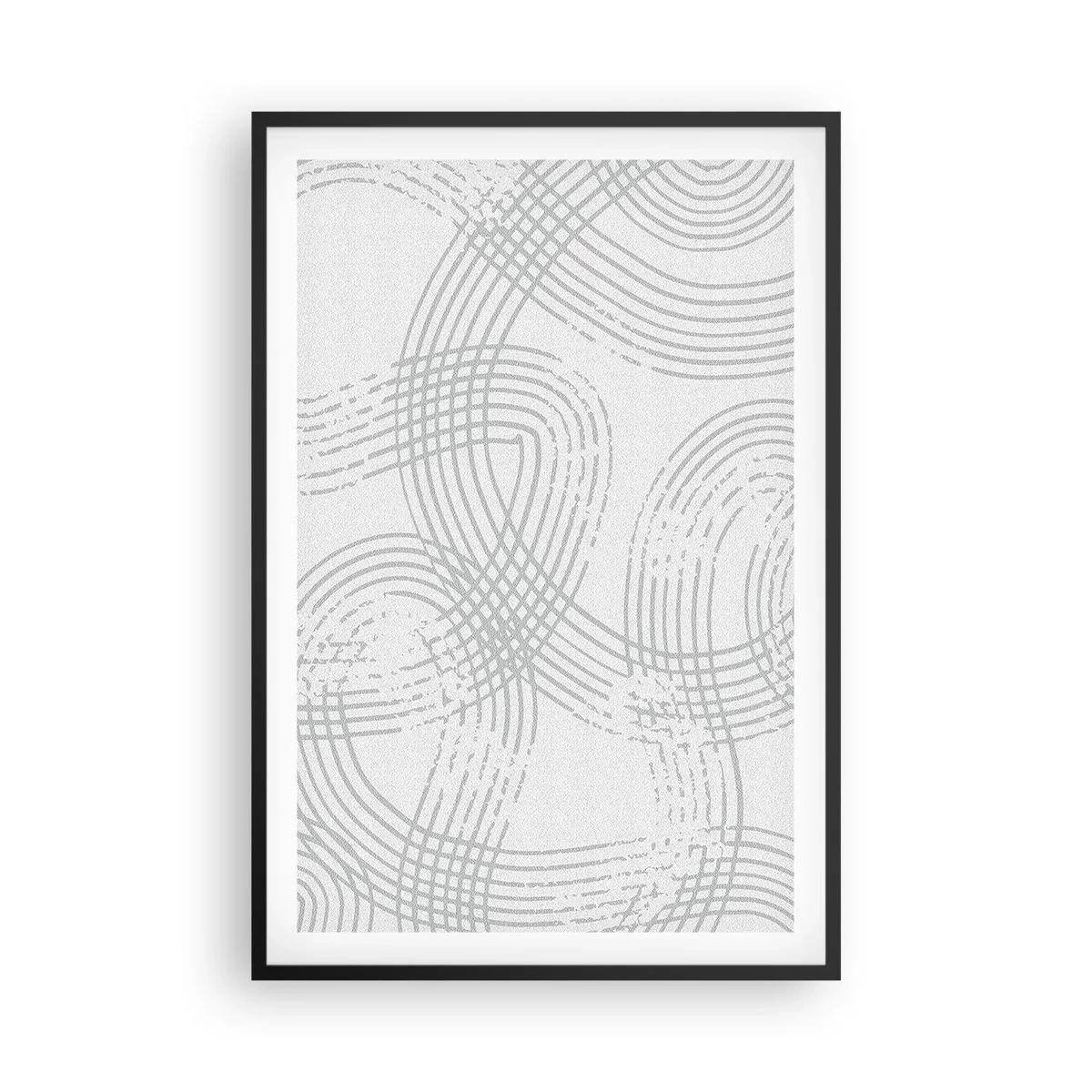 Affiche dans un cadre noir - Poster - Il n'y a pas de chemin droit - 61x91 cm