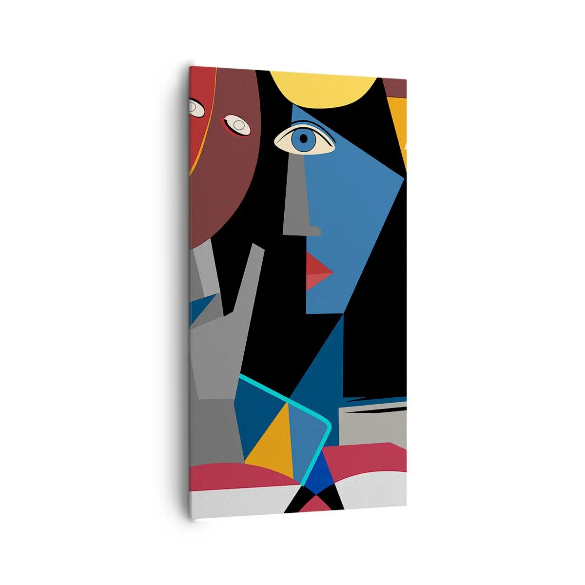 Impression sur toile - Image sur toile - Une conversation entre cubistes - 65x120 cm