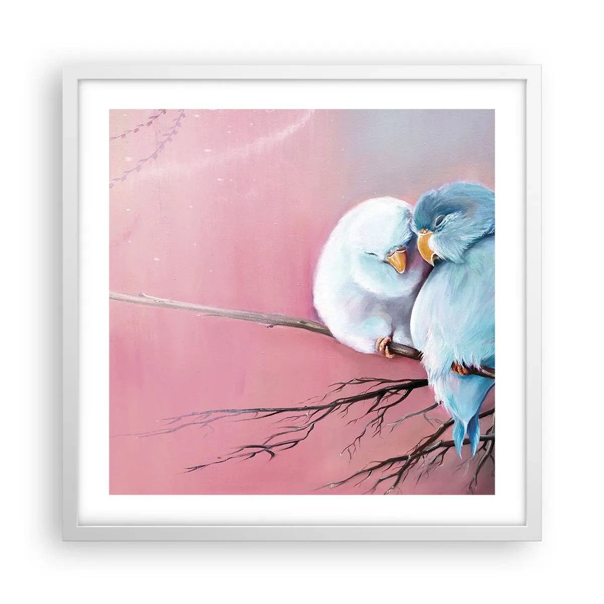 Affiche dans un cadre blanc - Poster - Que dire de plus?... - 50x50 cm