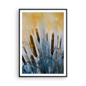 Affiche dans un cadre noir - Poster - Fraicheur de l'eau, chaleur du soleil - 70x100 cm