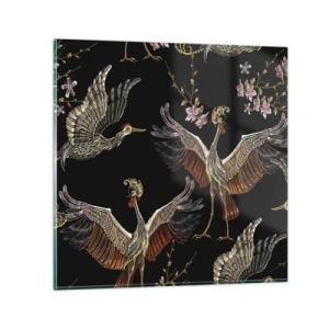 Impression sur verre - Image sur verre - Un oiseau de conte de fées - 40x40 cm