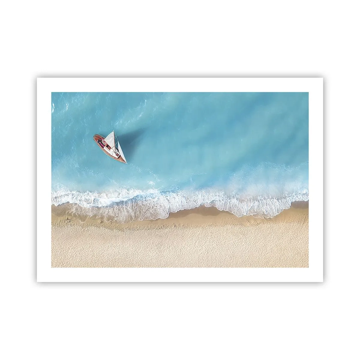 Affiche - Poster - A la frontière de l'azur et de l'or - 70x50 cm