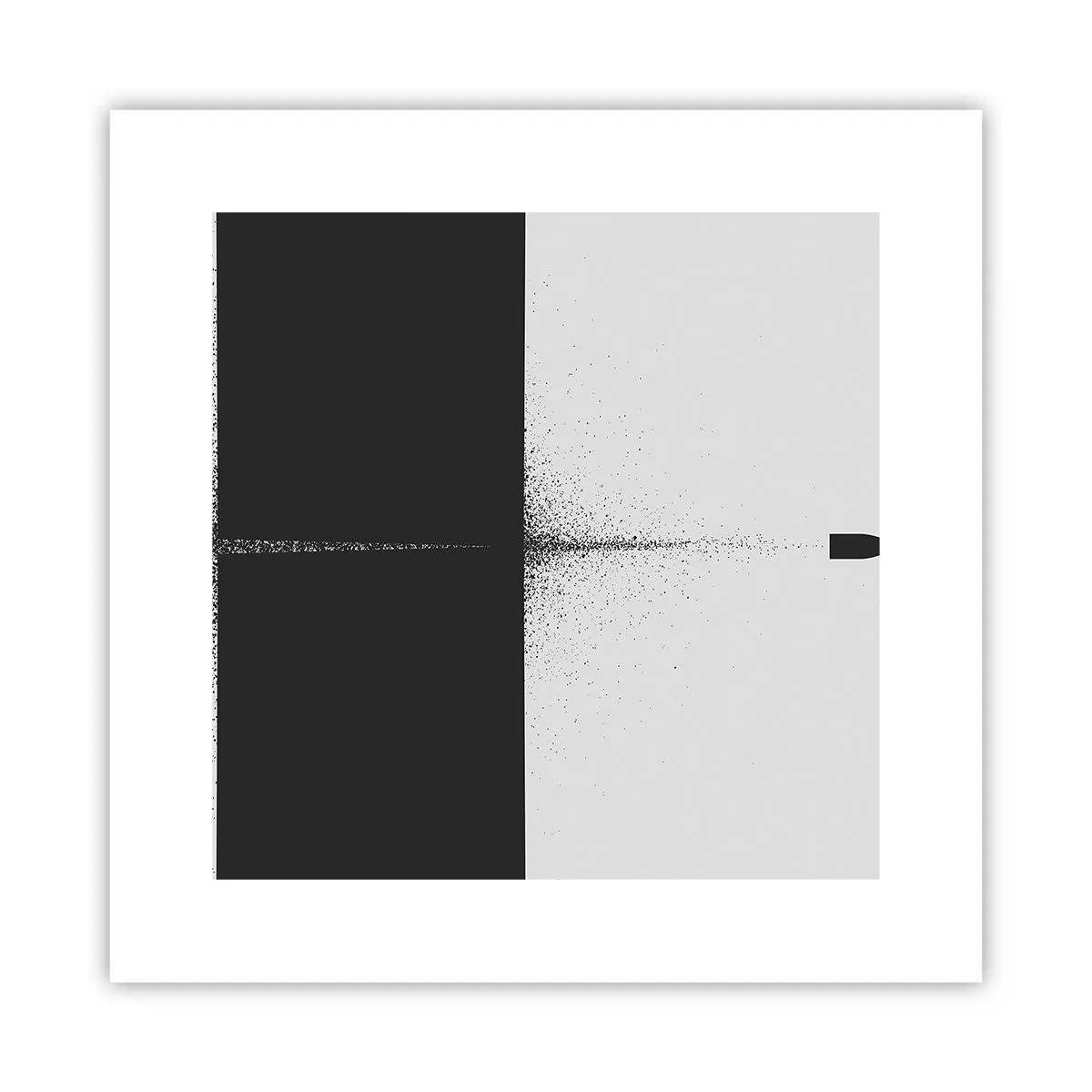 Affiche - Poster - Droit au but - 30x30 cm