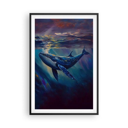 Affiche dans un cadre noir - Poster - Bienvenue dans mon monde - 61x91 cm