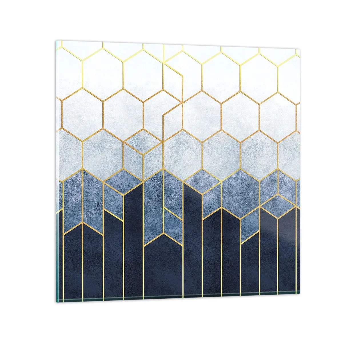 Impression sur verre - Image sur verre - Composition en rythme syncopé - 50x50 cm