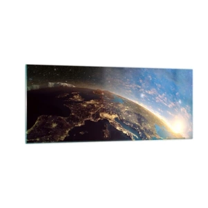 Impression sur verre - Image sur verre - Regardons-nous de loin - 100x40 cm