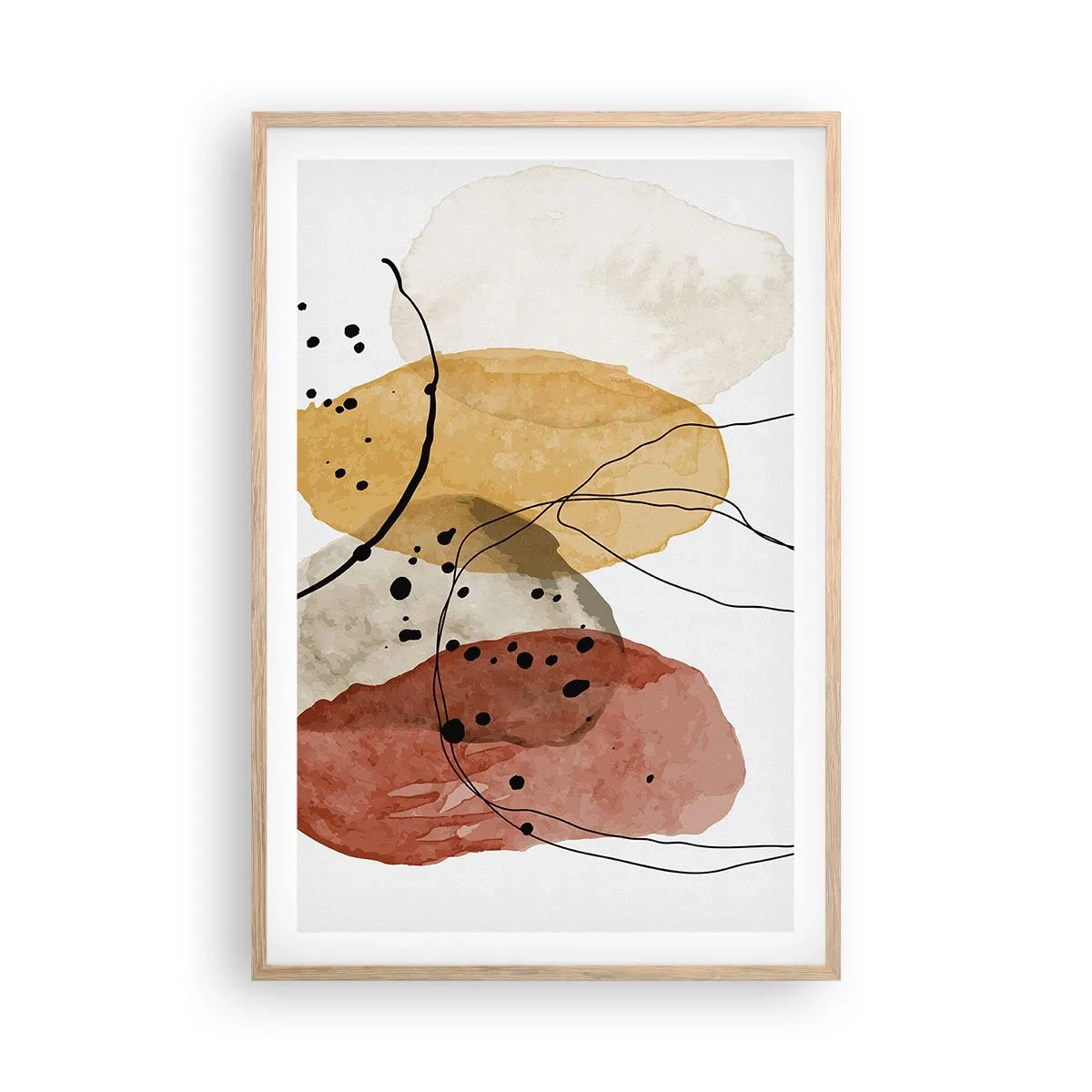 Affiche dans un chêne clair - Poster - Léger et transparent comme l'air - 61x91 cm
