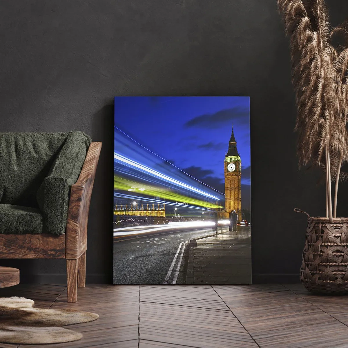 Impression sur toile - Image sur toile - Sous l'œil de Big Ben - 55x100 cm