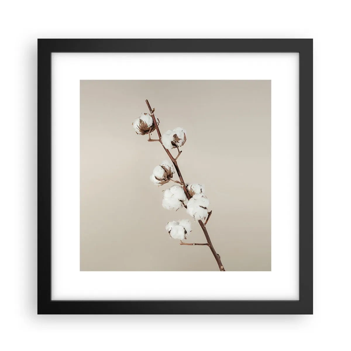 Affiche dans un cadre noir - Poster - A la source de la douceur - 30x30 cm