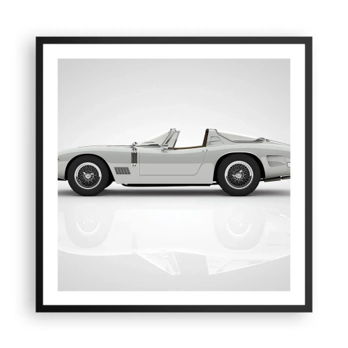 Affiche dans un cadre noir - Poster - Promesse de plaisir - 60x60 cm