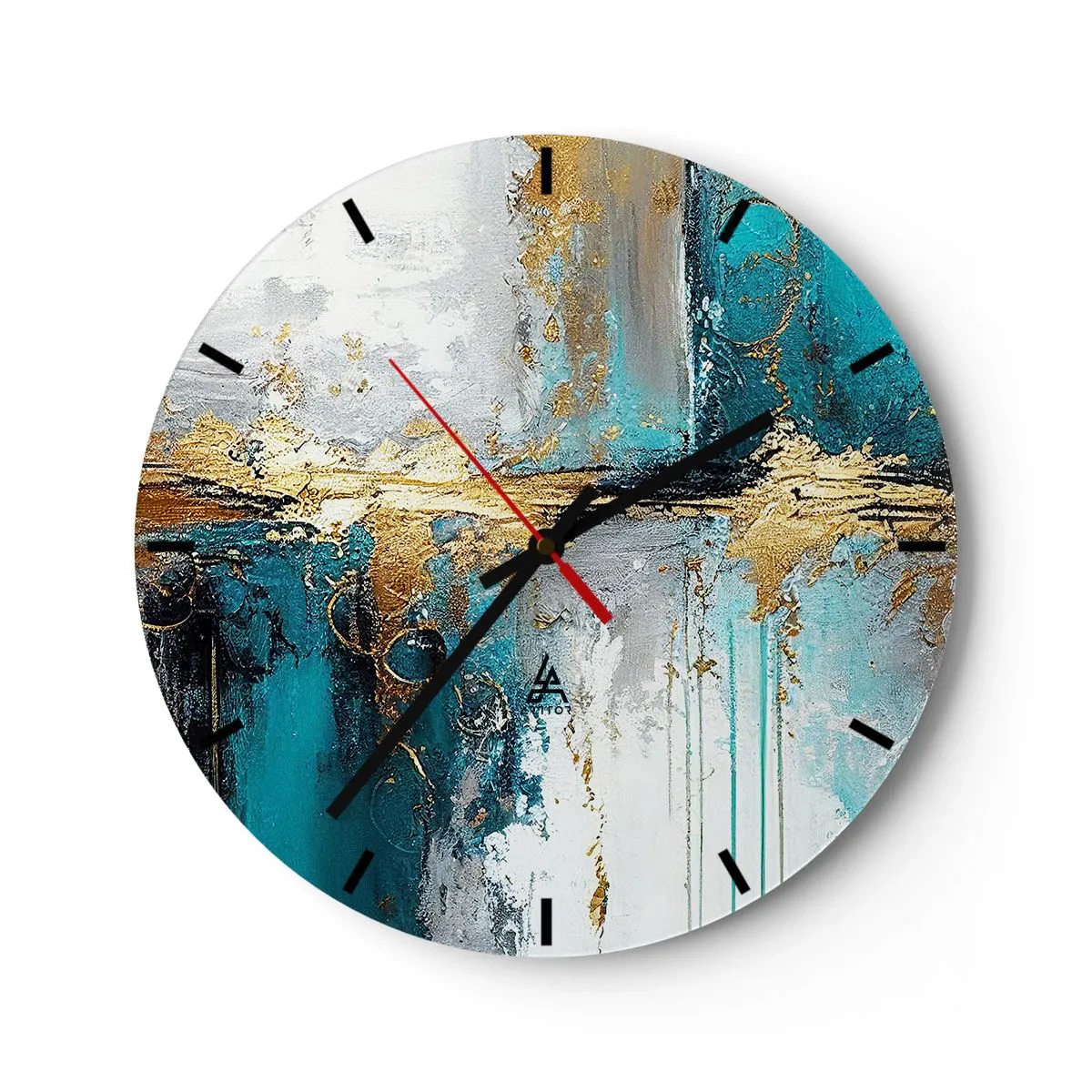 Horloge murale - Pendule murale - Tout coule - 40x40 cm