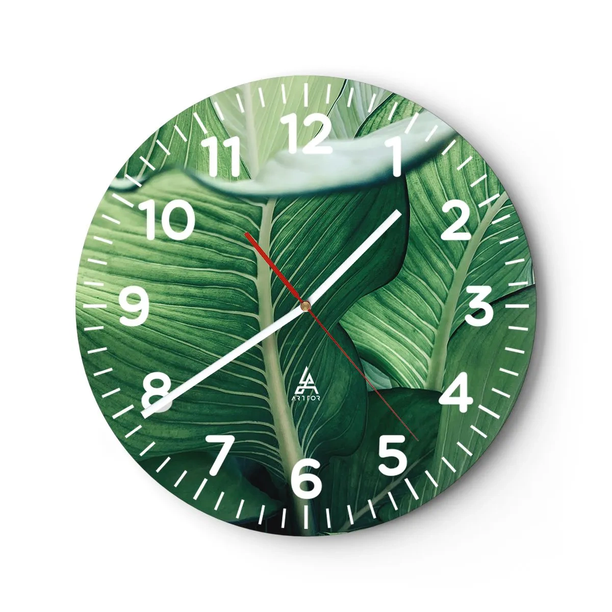 Horloge murale - Pendule murale - Une vie intensément verte - 30x30 cm