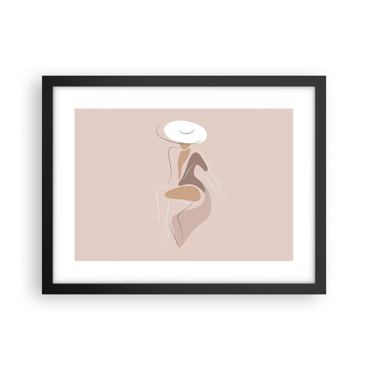Affiche dans un cadre noir - Poster - Être une dame - 40x30 cm