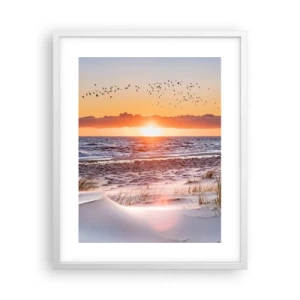 Affiche dans un cadre blanc - Poster - Paysage horizontal - 40x50 cm
