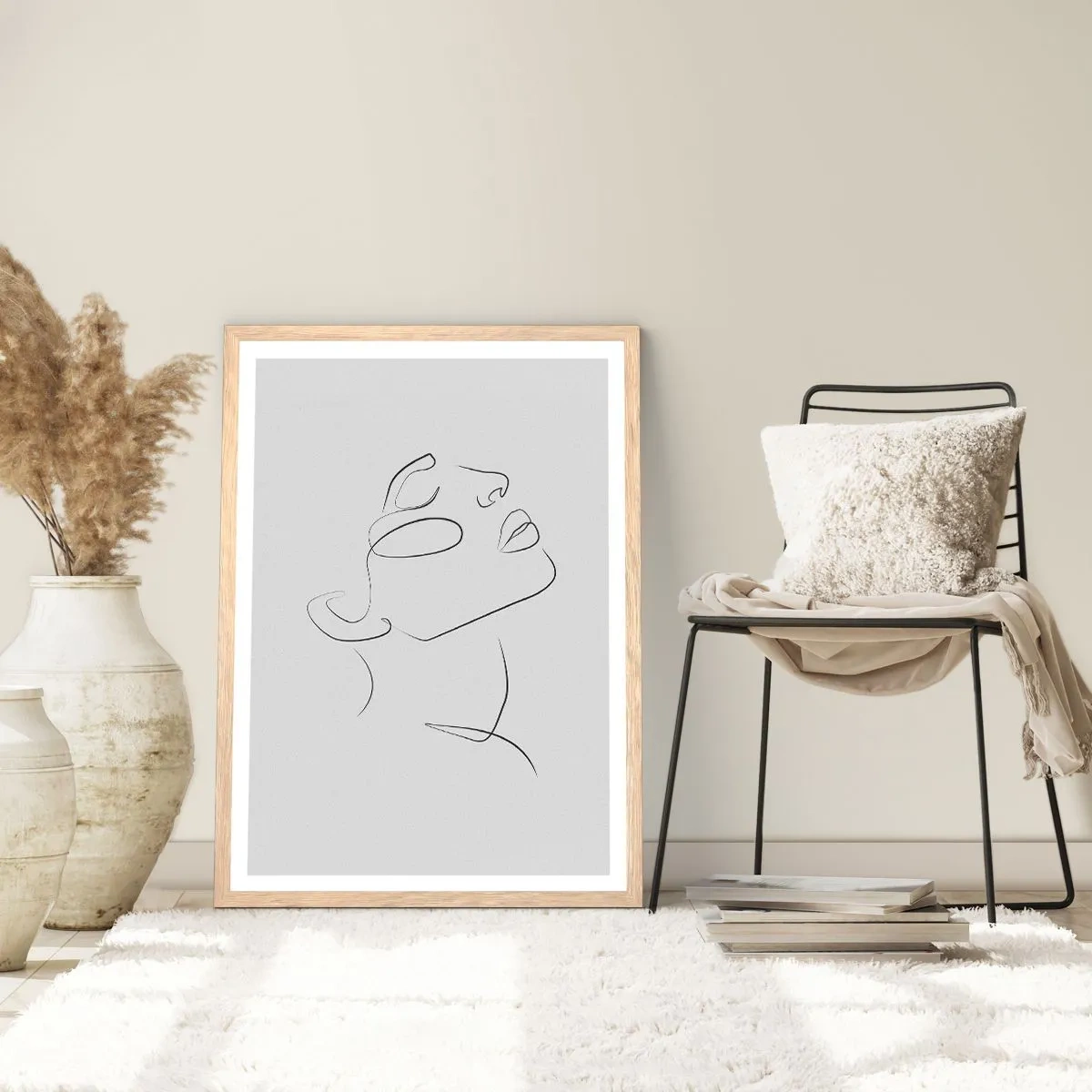 Affiche dans un chêne clair - Poster - Méandre du rêve - 50x70 cm