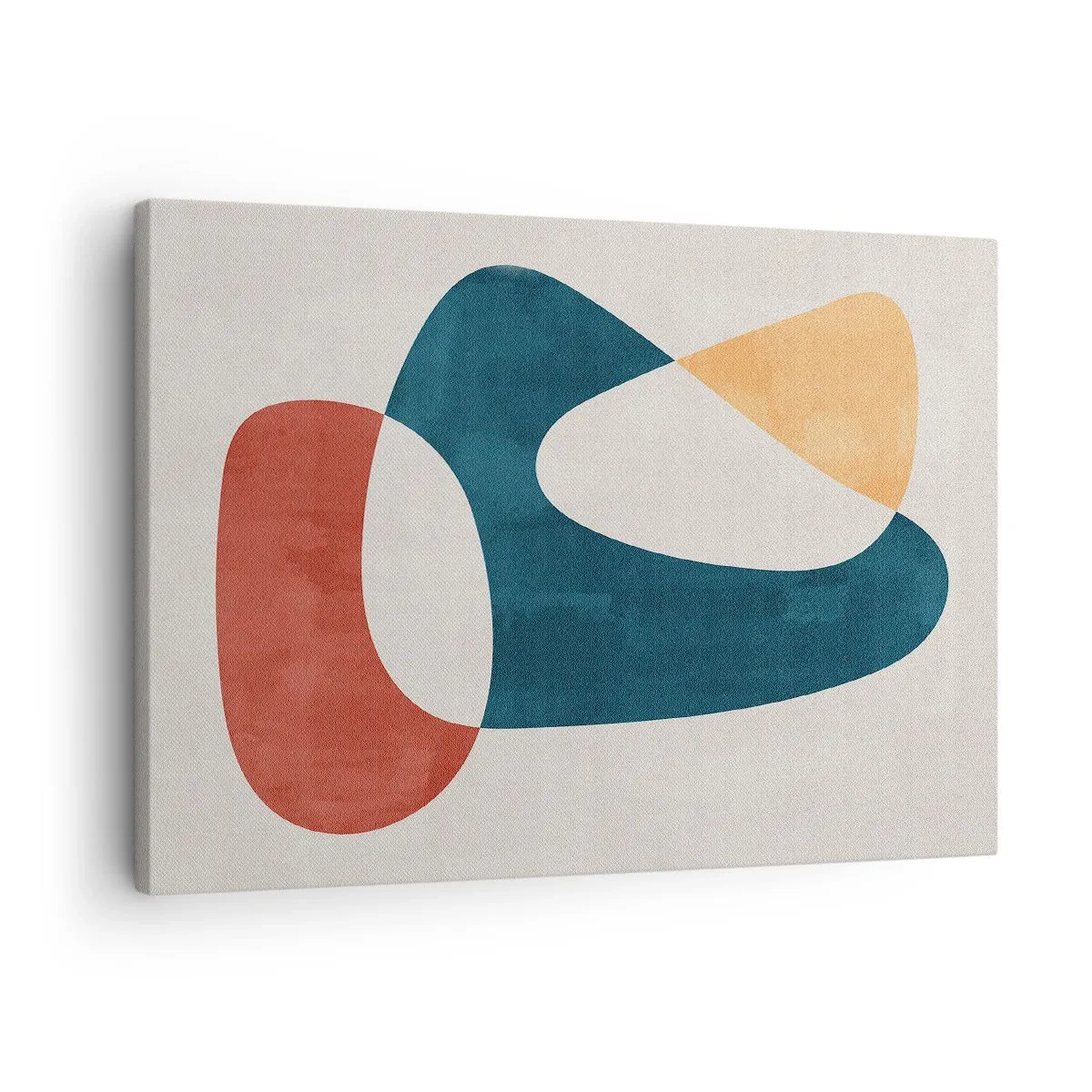 Impression sur toile - Image sur toile - Formes abstraites aux couleurs harmonieuses - 70x50cm - Influences et métamorphoses - Décoration murale moderne pour le salon et la chambre ARTTOR