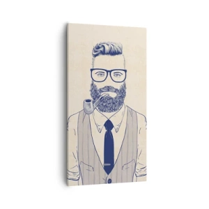 Impression sur toile - Image sur toile - Gai, masculin et à la mode - 55x100 cm