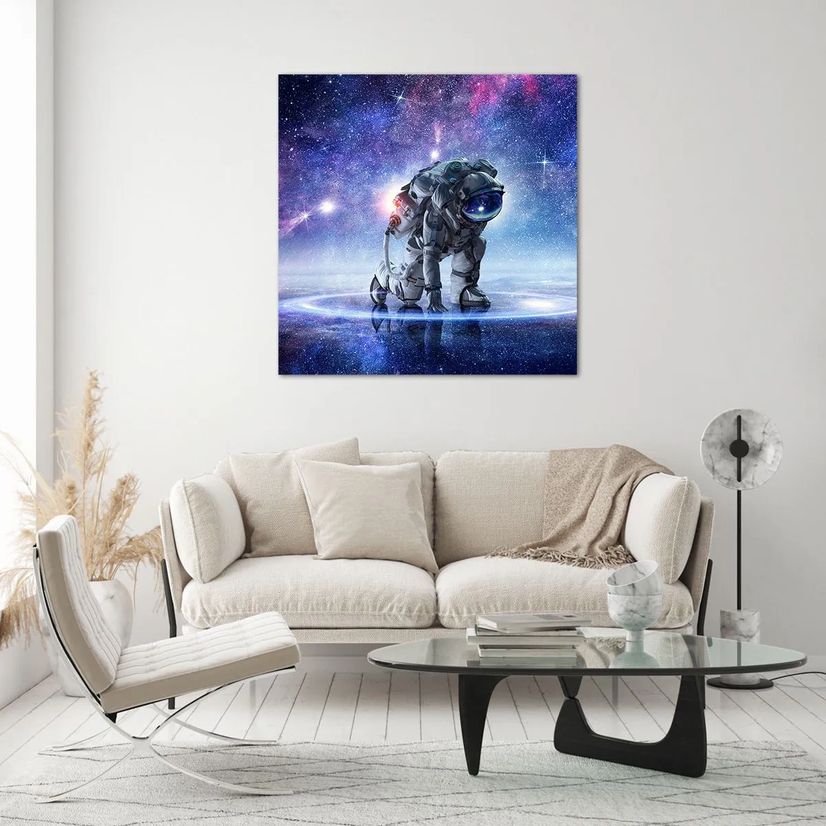 Impression sur verre - Image sur verre - Le ciel étoilé au dessus de moi - 50x50 cm