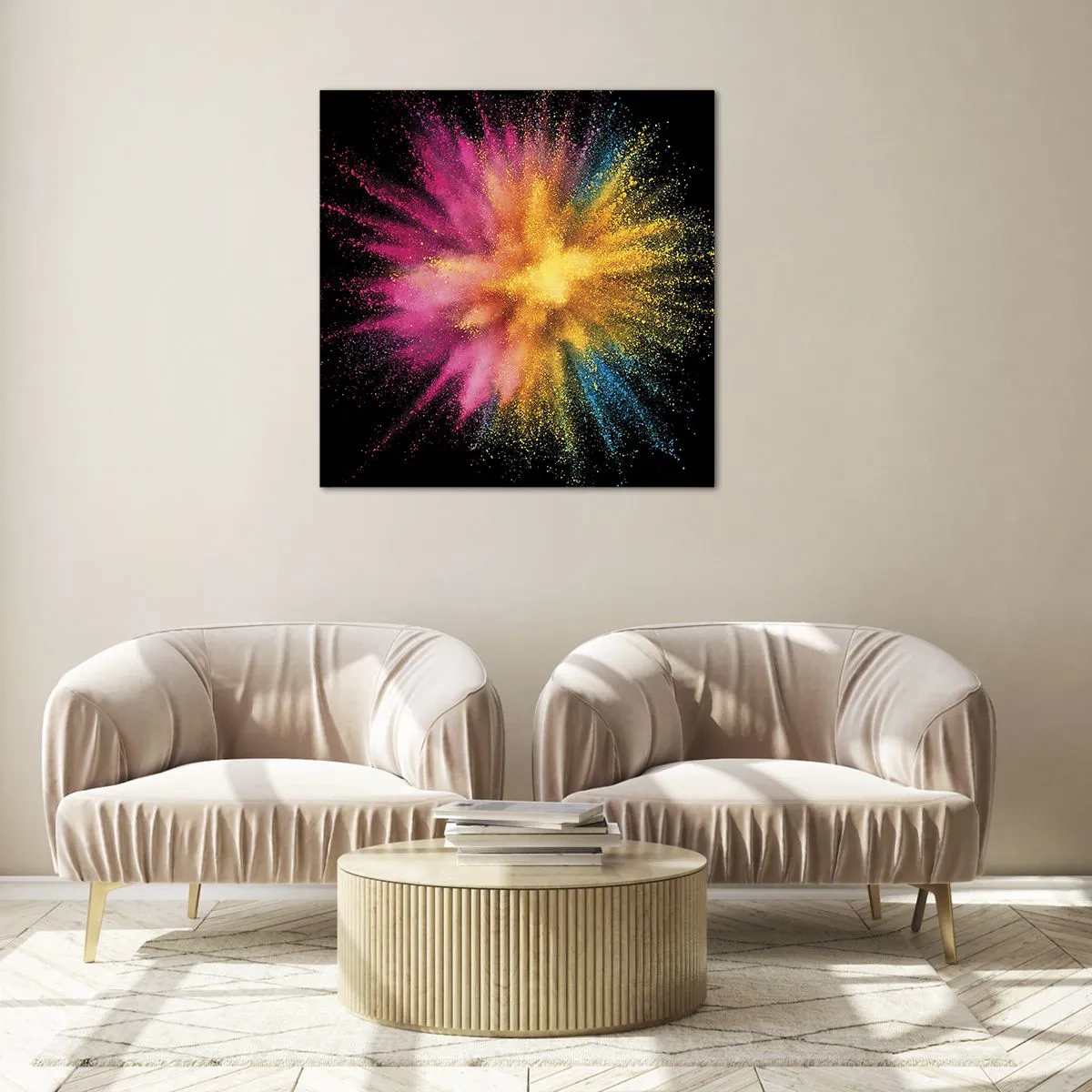 Impression sur verre - Image sur verre - Origine des couleurs - 40x40 cm