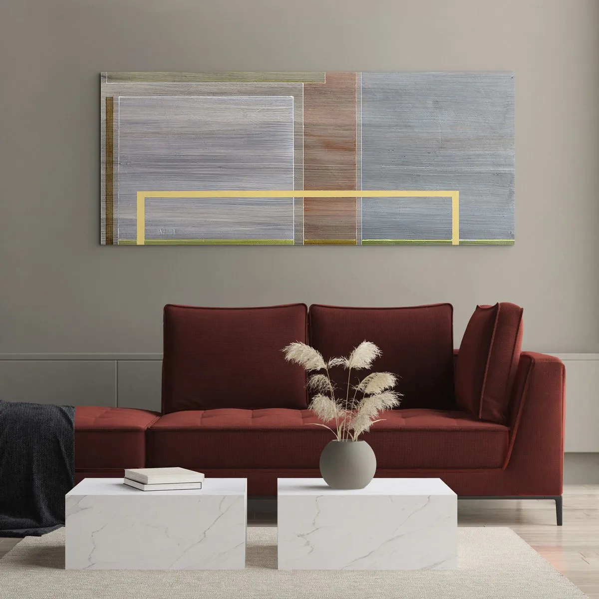 Impression sur verre - Image sur verre - Simple et calme - 90x30 cm