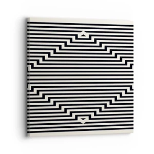 Impression sur toile - Image sur toile - Illusion géométrique - 30x30 cm