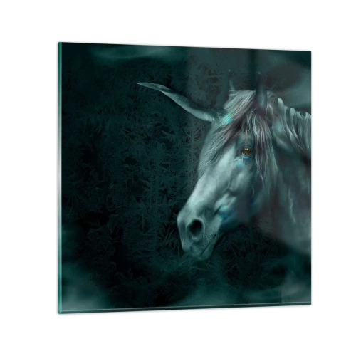 Impression sur verre - Image sur verre - Dans une forêt de conte de fées - 60x60 cm