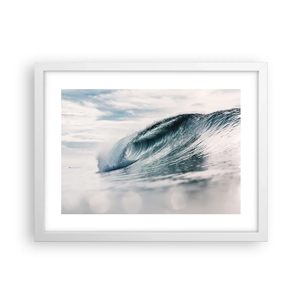 Affiche dans un cadre blanc - Poster - Pic d'eau - 40x30 cm