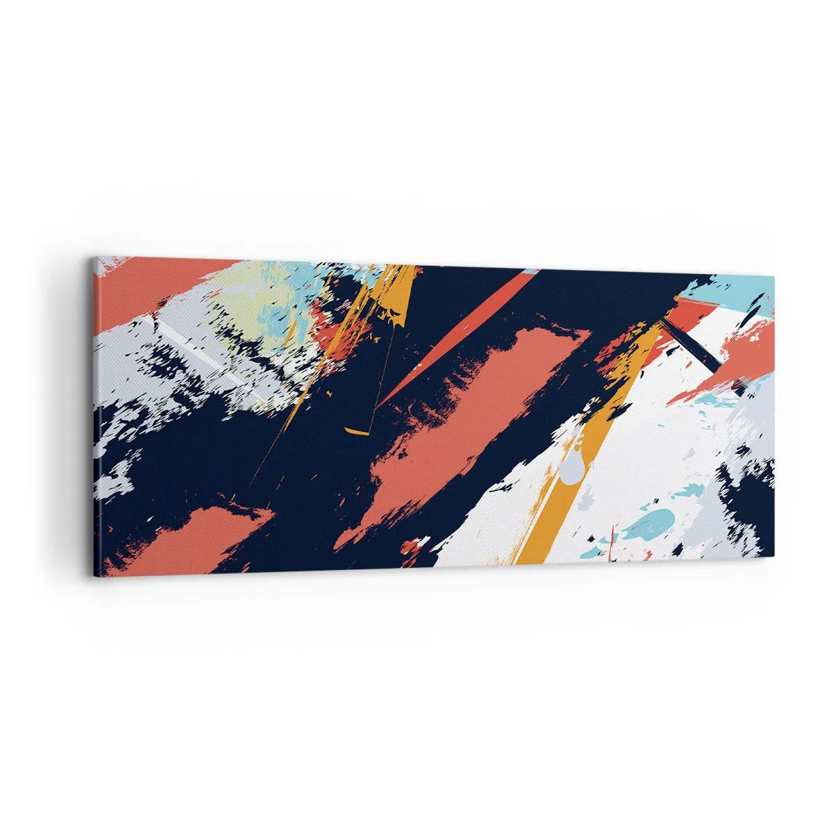 Impression sur toile - Image sur toile - Composition dynamique - 100x40 cm