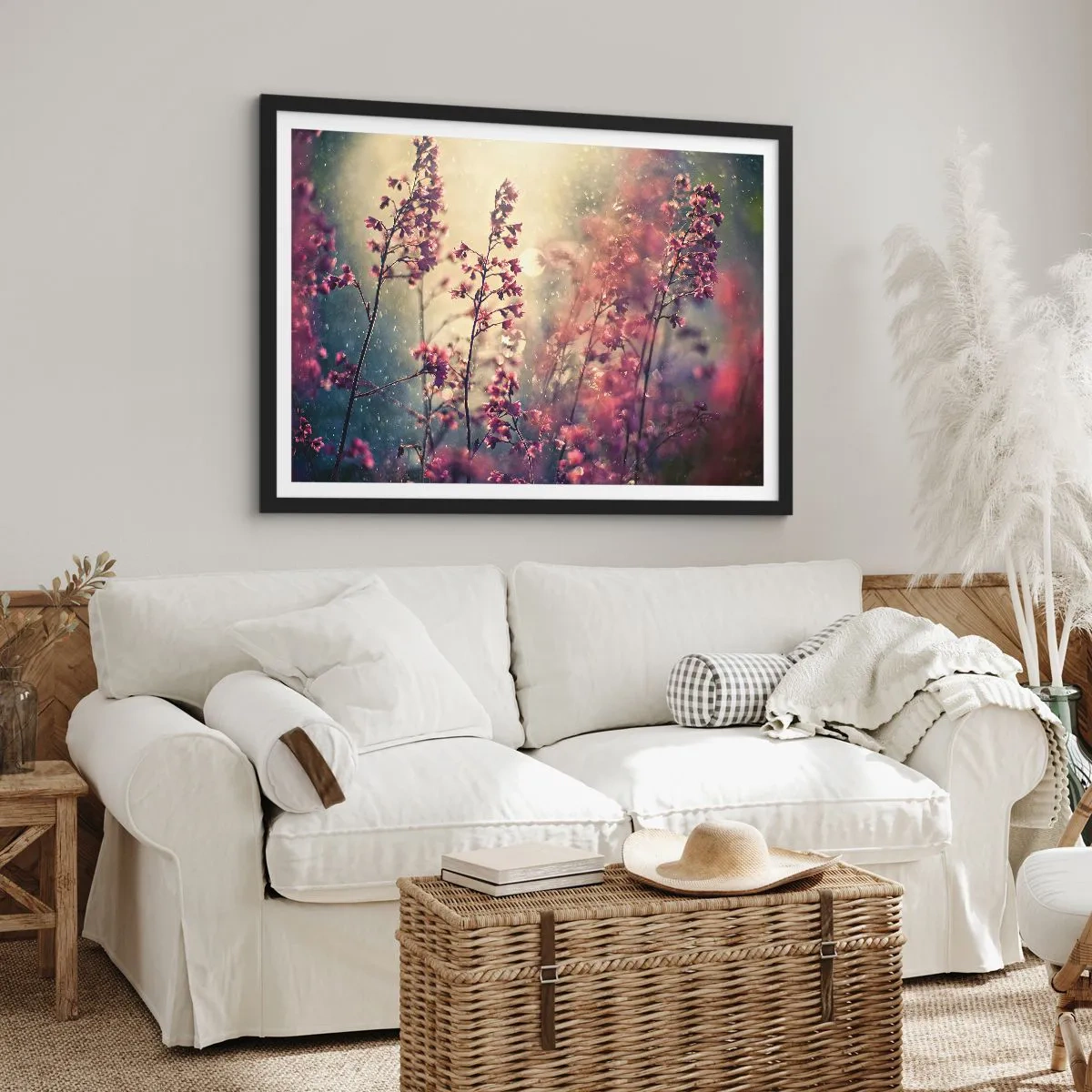 Affiche dans un cadre noir - Poster - Jardin secret - 40x30 cm