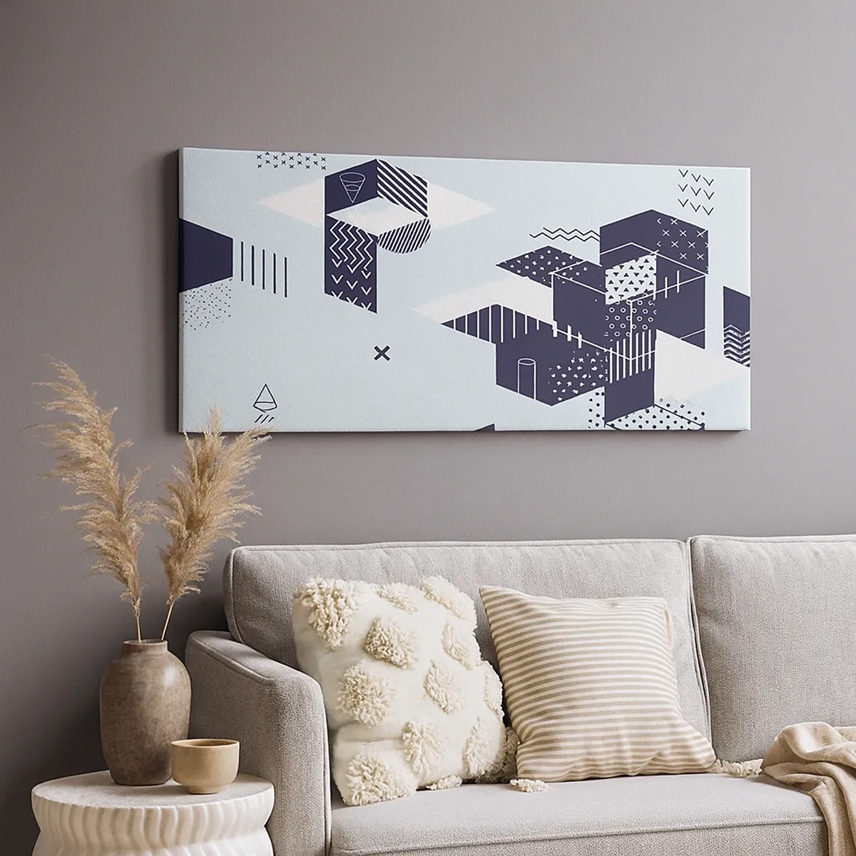 Impression sur toile - Image sur toile - Dans l'âme d'un mathématicien - 30x30 cm