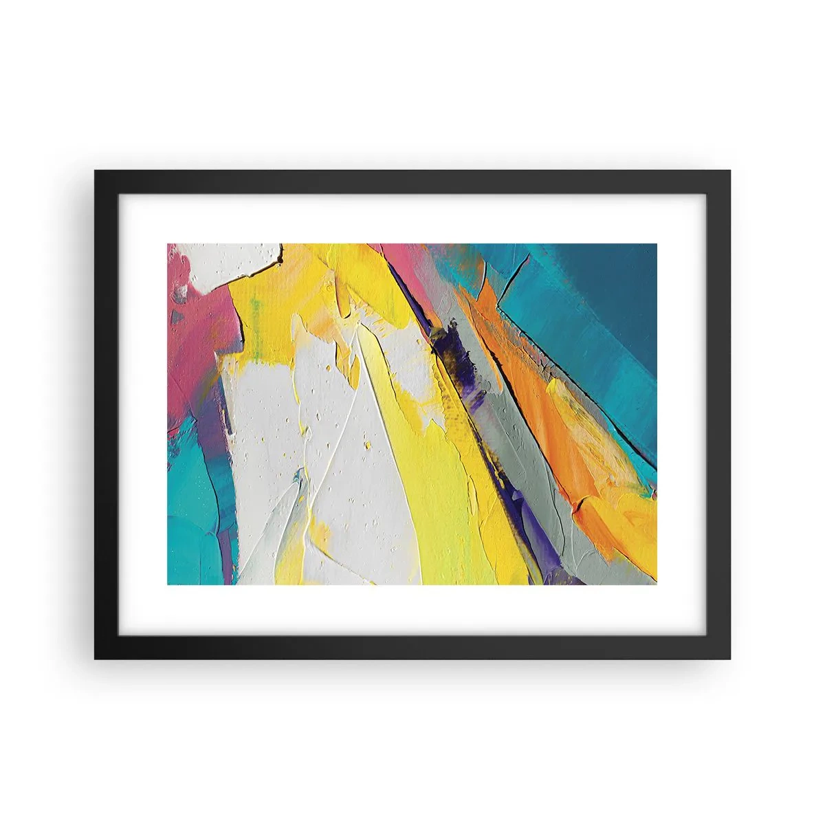 Affiche dans un cadre noir - Poster - Anatomie du monde - 40x30 cm