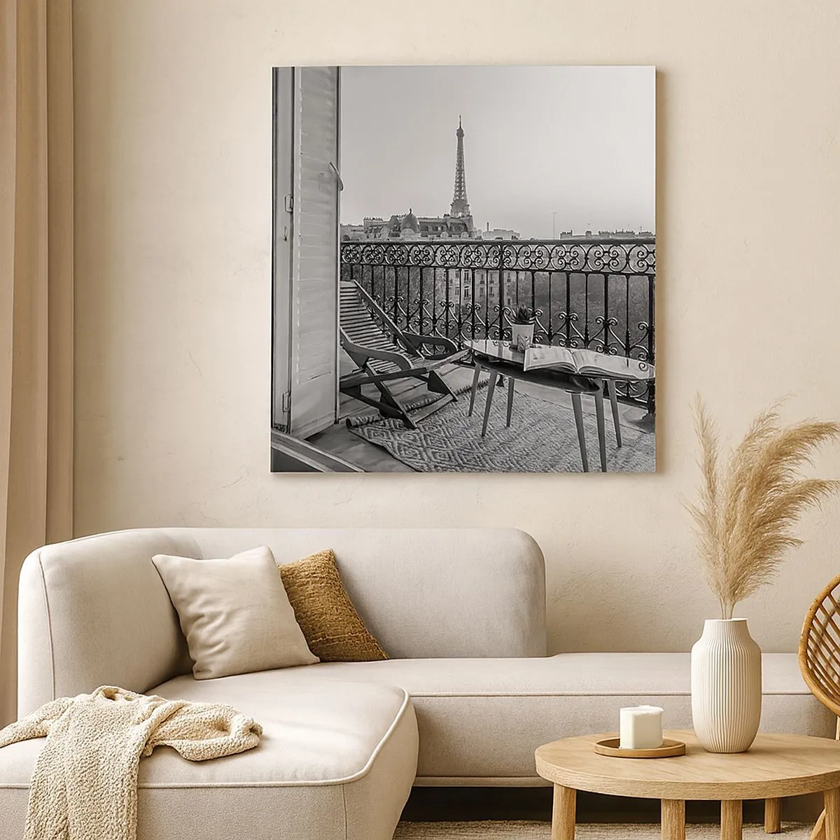 Impression sur toile - Image sur toile - Après-midi parisien - 30x30 cm