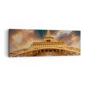 Impression sur toile - Image sur toile - Comment l'humanité a atteint le ciel - 90x30 cm