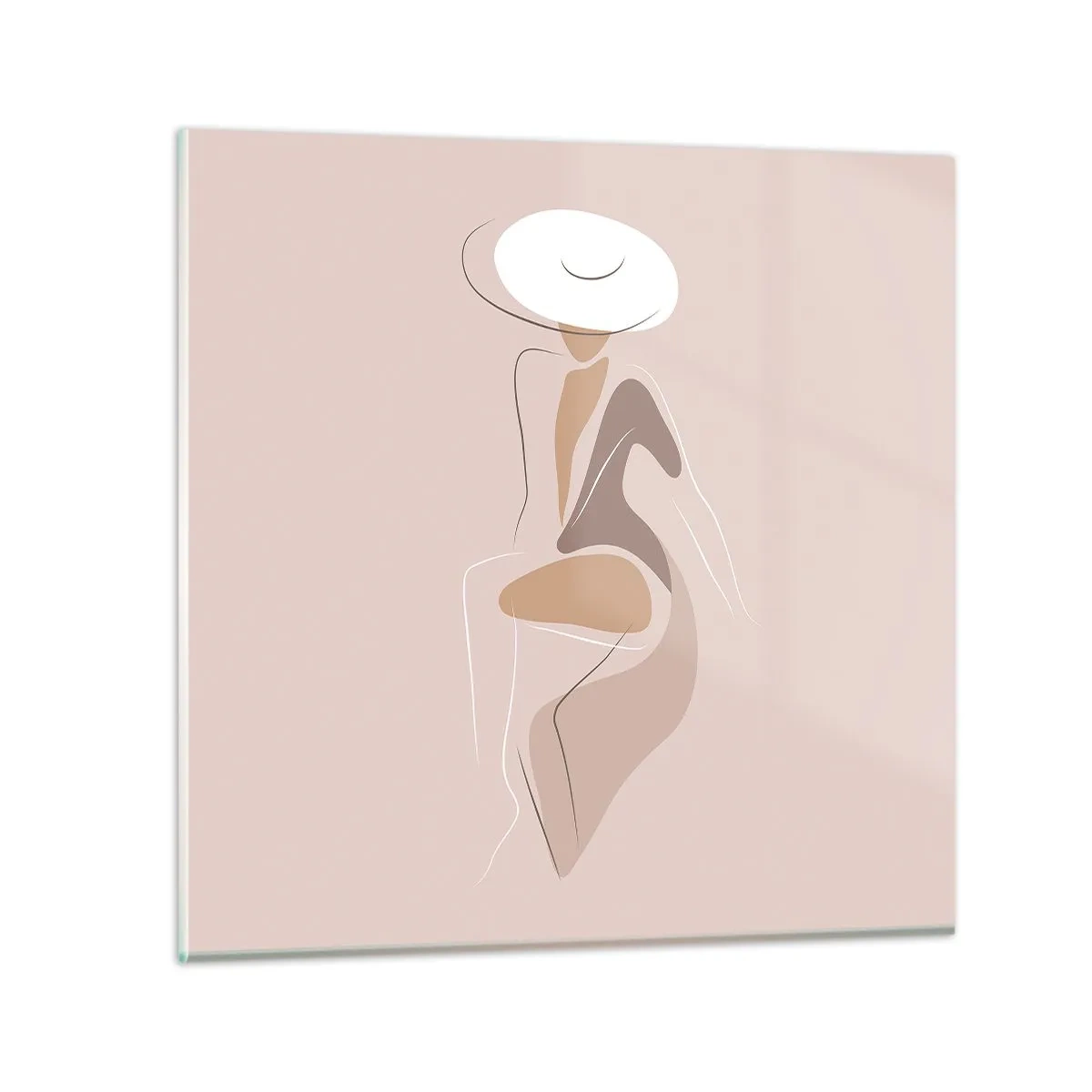 Impression sur verre - Image sur verre - Être une dame - 70x70 cm