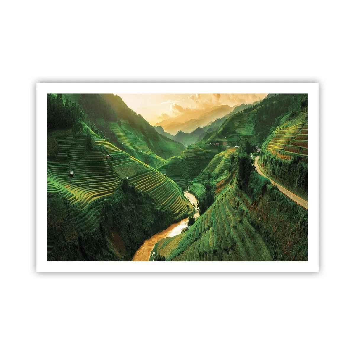 Affiche - Poster - Vallée vietnamienne - 91x61 cm