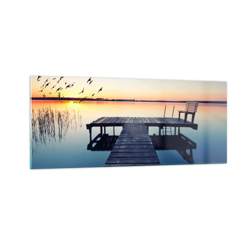 Impression sur verre - Image sur verre - C'était une bonne journée - 100x40 cm