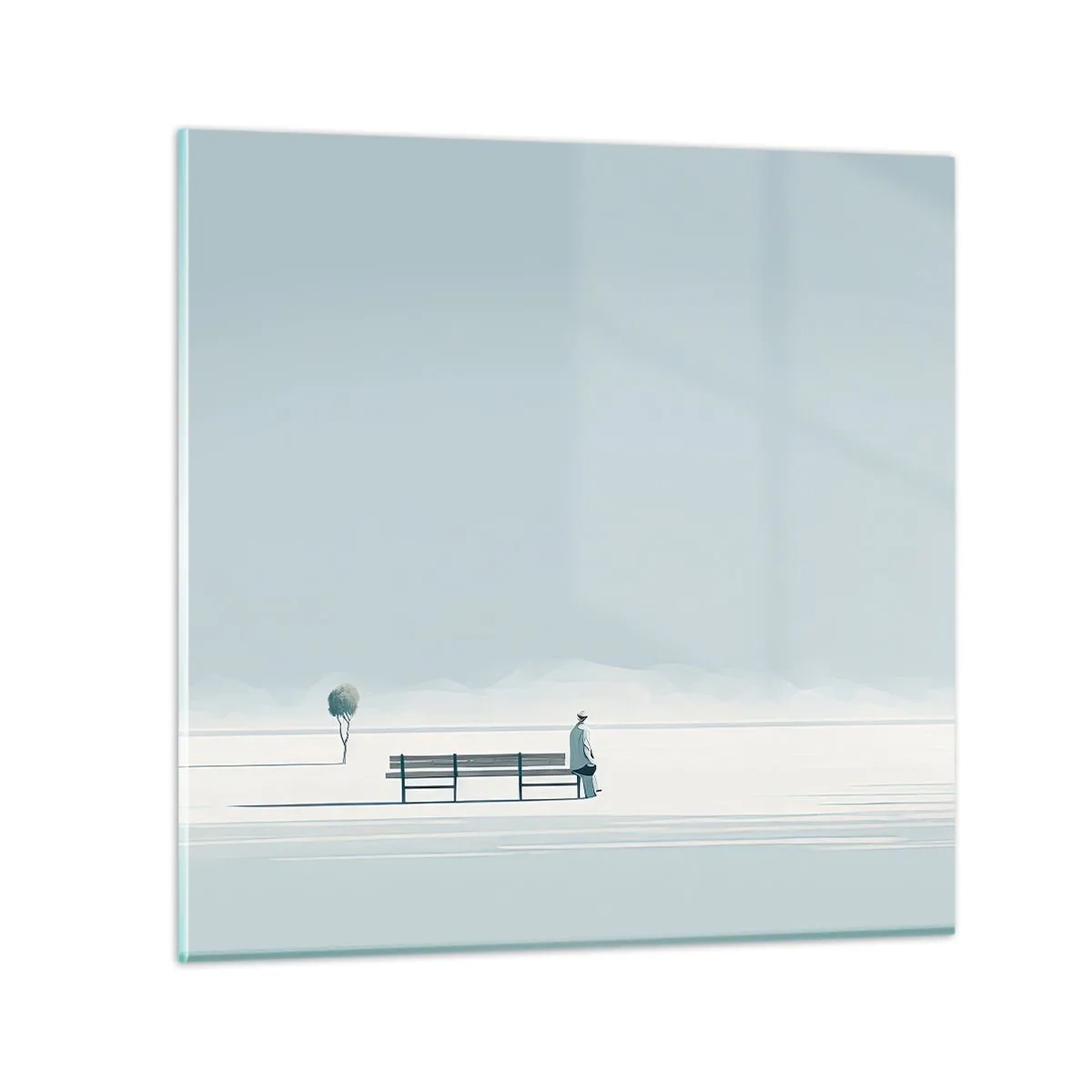 Impression sur verre - Image sur verre - Oui, j'attends. - 30x30 cm