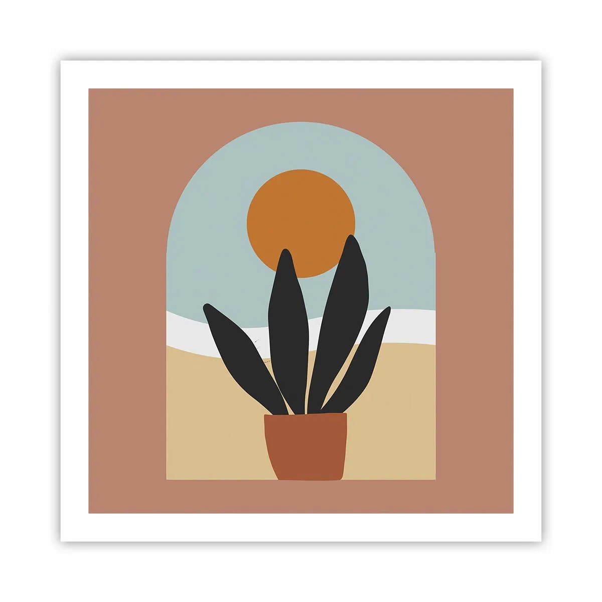 Affiche - Poster - Petits bonheurs - 60x60 cm