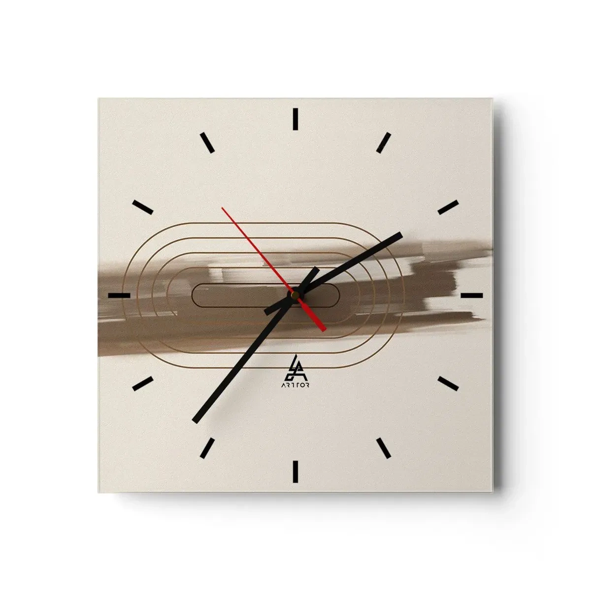 Horloge murale - Pendule murale - Parfum de gris - 40x40 cm