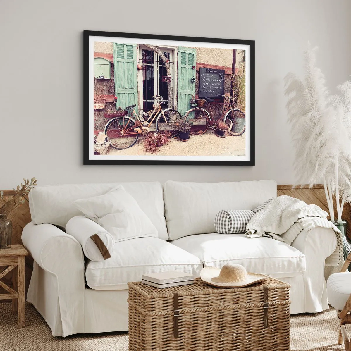 Affiche dans un cadre noir - Poster - Que la province vive - 91x61 cm