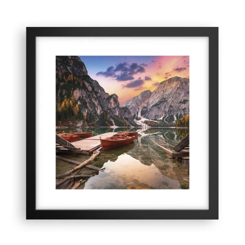 Affiche dans un cadre noir - Poster - Promesse du jour - 30x30 cm