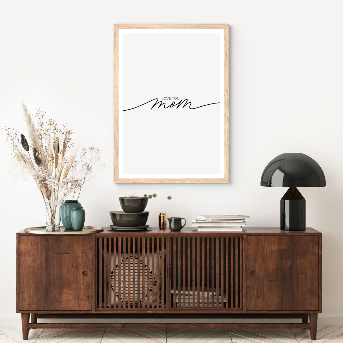 Affiche dans un chêne clair - Poster - Grand chamboulement - 70x100 cm