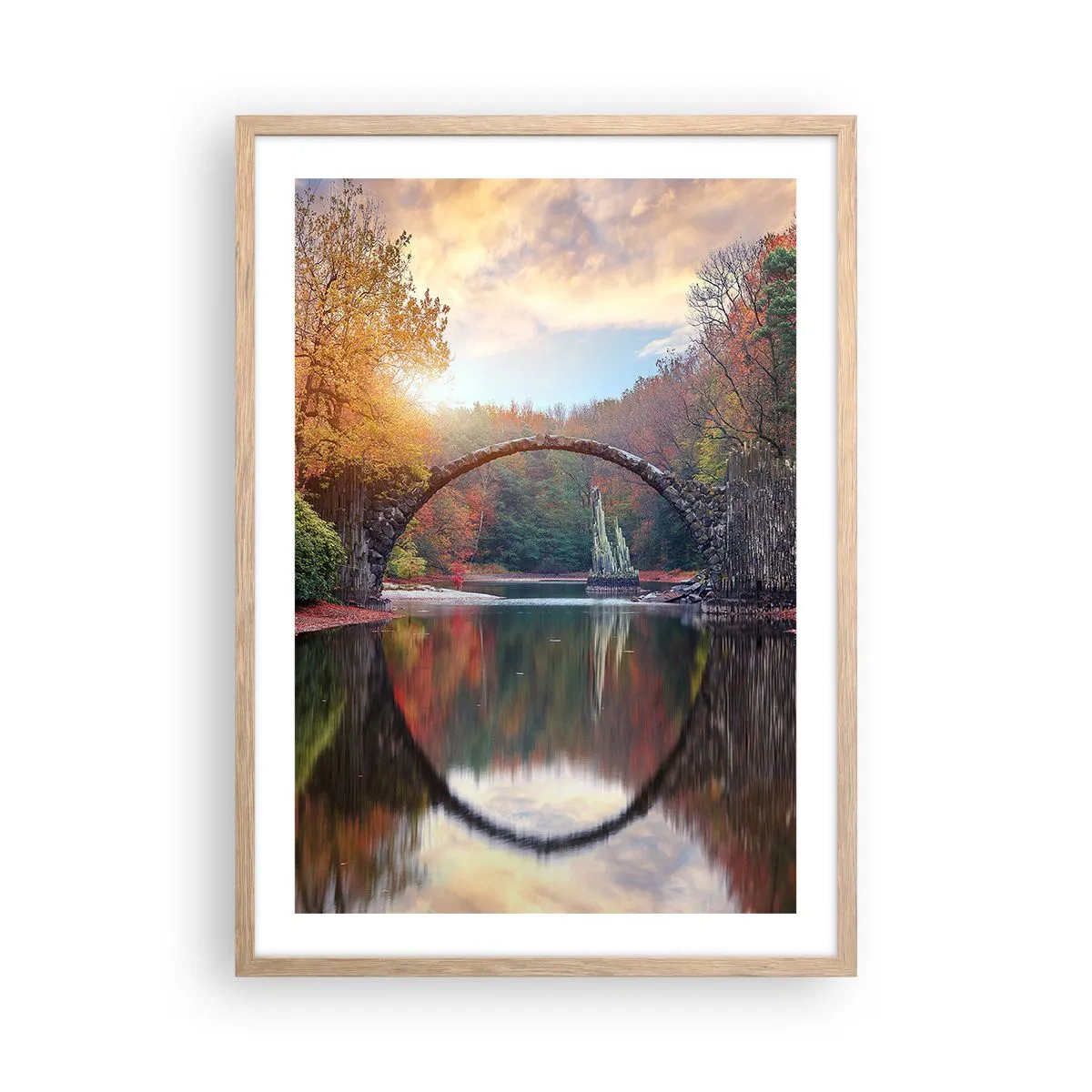 Affiche dans un chêne clair - Poster - De l'autre cote du miroir - 50x70 cm